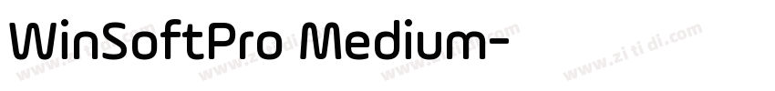 WinSoftPro Medium字体转换